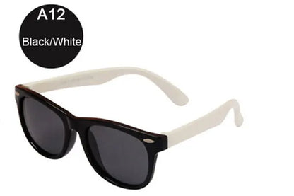 Kids Polarized Sunglasses - Classic Designer Eyeglasses with Flexible TR90 Frame - ZOOMNSTORE