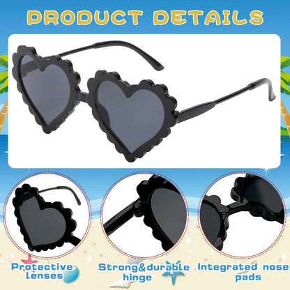 Kids Cartoon Sunglasses - Polarized UV400 Round Sun Glasses with Rabbit Ears - ZOOMNSTORE