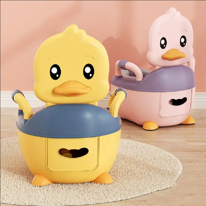 Kids Potty Training Seat - Ergonomic Baby Toilet Chair With Animal Pattern & Comfy Stool - ZOOMNSTORE