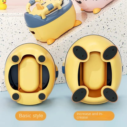 Kids Potty Training Seat - Ergonomic Baby Toilet Chair With Animal Pattern & Comfy Stool - ZOOMNSTORE