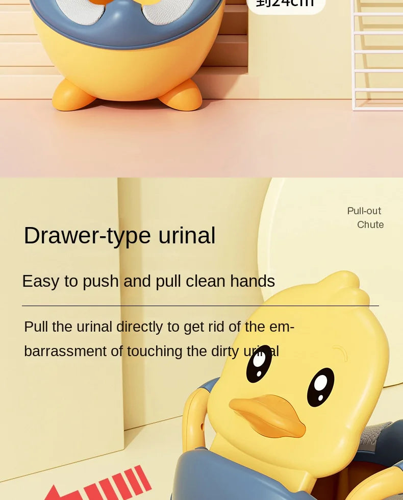 Kids Potty Training Seat - Ergonomic Baby Toilet Chair With Animal Pattern & Comfy Stool - ZOOMNSTORE
