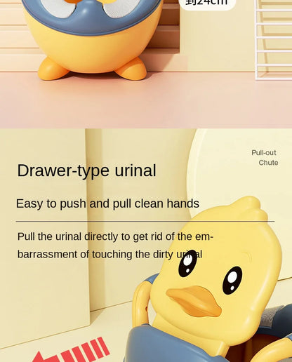 Kids Potty Training Seat - Ergonomic Baby Toilet Chair With Animal Pattern & Comfy Stool - ZOOMNSTORE