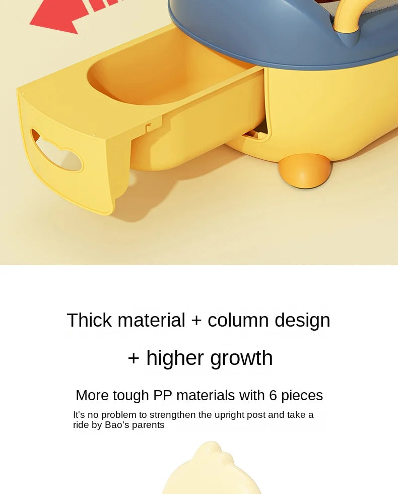 Kids Potty Training Seat - Ergonomic Baby Toilet Chair With Animal Pattern & Comfy Stool - ZOOMNSTORE