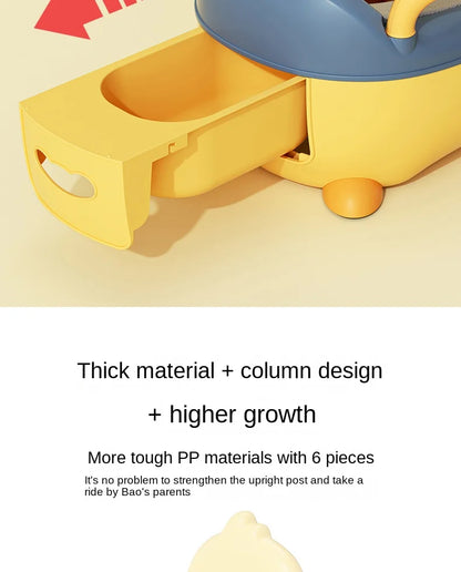 Kids Potty Training Seat - Ergonomic Baby Toilet Chair With Animal Pattern & Comfy Stool - ZOOMNSTORE