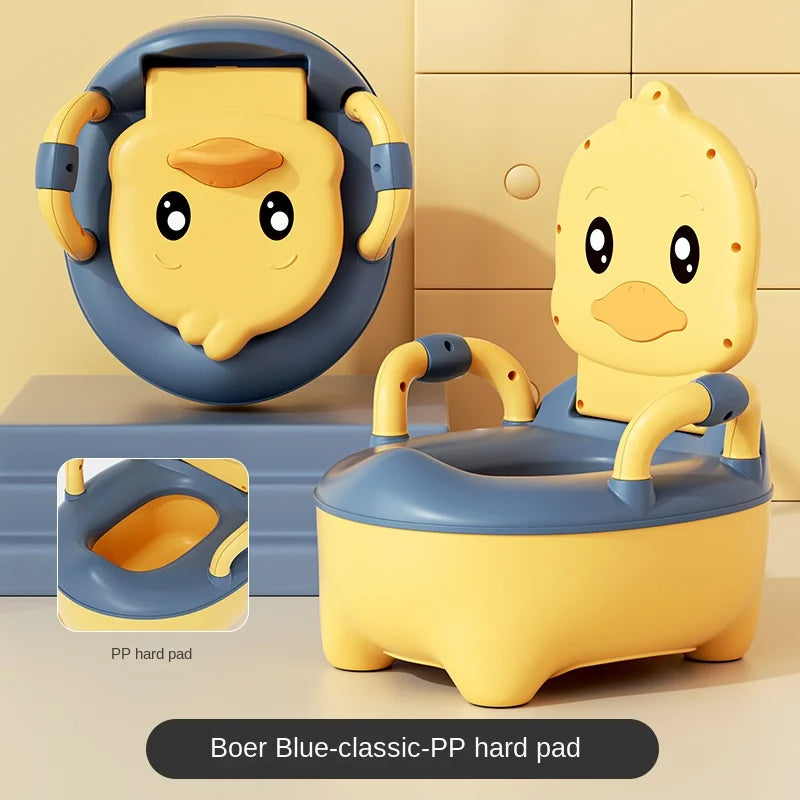 Kids Potty Training Seat - Ergonomic Baby Toilet Chair With Animal Pattern & Comfy Stool - ZOOMNSTORE