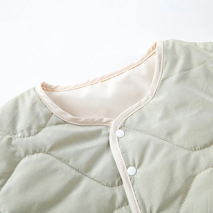 Kids Puffer Jacket - Quilted Winter Coat With Hood, Zipper Closure & Pockets - ZOOMNSTORE