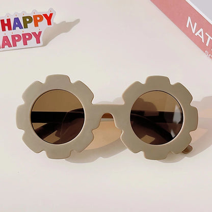 New Kids Sunglasses Children Round Flower Sunglasses Girls Boys Baby Sport Shades Glasses UV400 Outdoor Sun Protection Eyewear - ZOOMNSTORE