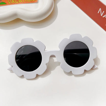 New Kids Sunglasses Children Round Flower Sunglasses Girls Boys Baby Sport Shades Glasses UV400 Outdoor Sun Protection Eyewear - ZOOMNSTORE