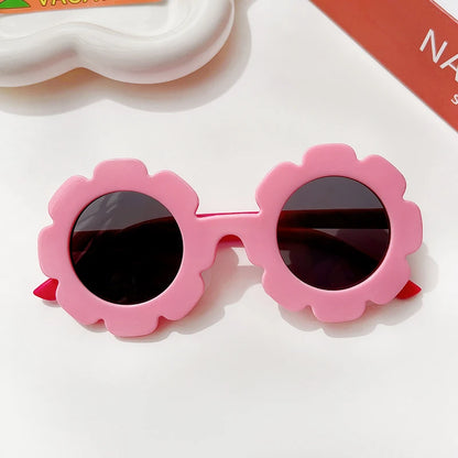 New Kids Sunglasses Children Round Flower Sunglasses Girls Boys Baby Sport Shades Glasses UV400 Outdoor Sun Protection Eyewear - ZOOMNSTORE