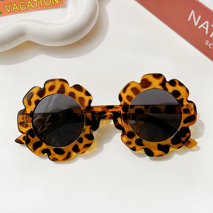 New Kids Sunglasses Children Round Flower Sunglasses Girls Boys Baby Sport Shades Glasses UV400 Outdoor Sun Protection Eyewear - ZOOMNSTORE