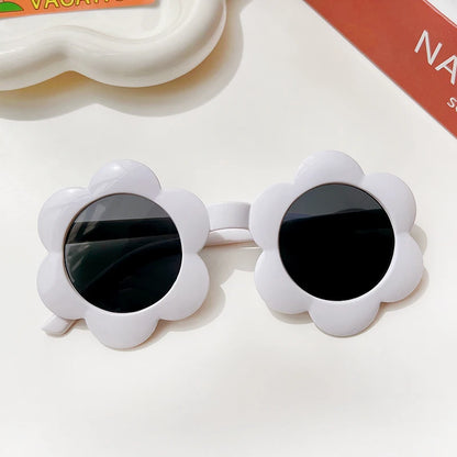 New Kids Sunglasses Children Round Flower Sunglasses Girls Boys Baby Sport Shades Glasses UV400 Outdoor Sun Protection Eyewear - ZOOMNSTORE