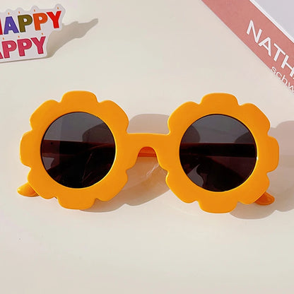 New Kids Sunglasses Children Round Flower Sunglasses Girls Boys Baby Sport Shades Glasses UV400 Outdoor Sun Protection Eyewear - ZOOMNSTORE