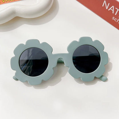 New Kids Sunglasses Children Round Flower Sunglasses Girls Boys Baby Sport Shades Glasses UV400 Outdoor Sun Protection Eyewear - ZOOMNSTORE