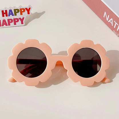 New Kids Sunglasses Children Round Flower Sunglasses Girls Boys Baby Sport Shades Glasses UV400 Outdoor Sun Protection Eyewear - ZOOMNSTORE