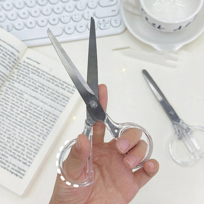1PC Scissors Simple Kids Children Safety Students Scissors Kindergarten Office Stationery DIY Cut Paper Handmade Scrapbooking - ZOOMNSTORE
