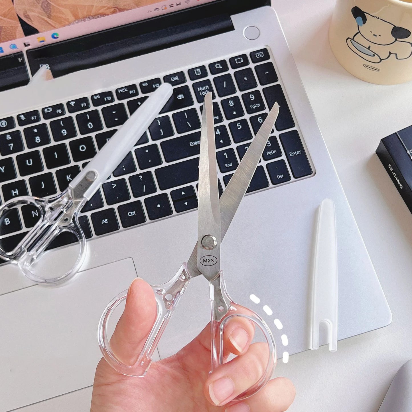 1PC Scissors Simple Kids Children Safety Students Scissors Kindergarten Office Stationery DIY Cut Paper Handmade Scrapbooking - ZOOMNSTORE