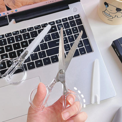 1PC Scissors Simple Kids Children Safety Students Scissors Kindergarten Office Stationery DIY Cut Paper Handmade Scrapbooking - ZOOMNSTORE