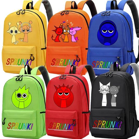 Anime Cartoon School Backpack - Waterproof Oxford Cloth Bookbag for Kids - ZOOMNSTORE