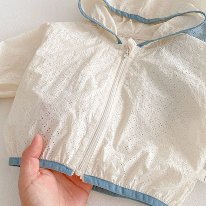 Lightweight Summer Cardigan for Boys 0-5 Years - Solid Color Korean Style Jacket - ZOOMNSTORE