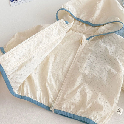 Lightweight Summer Cardigan for Boys 0-5 Years - Solid Color Korean Style Jacket - ZOOMNSTORE