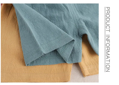 Kids Summer Cartoon Shorts - Boys Girls Cotton Linen Casual Pants 1-5 Years - ZOOMNSTORE