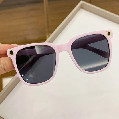 Cute Iridescent Square Sunglasses for Kids - Candy Color Shades for Boys and Girls - ZOOMNSTORE