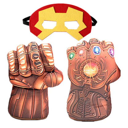 Kids Infinity War Smash Gloves Superhero Foam Green Dress Up Fist Props Halloween Cosplay Performance Dress Up - ZOOMNSTORE