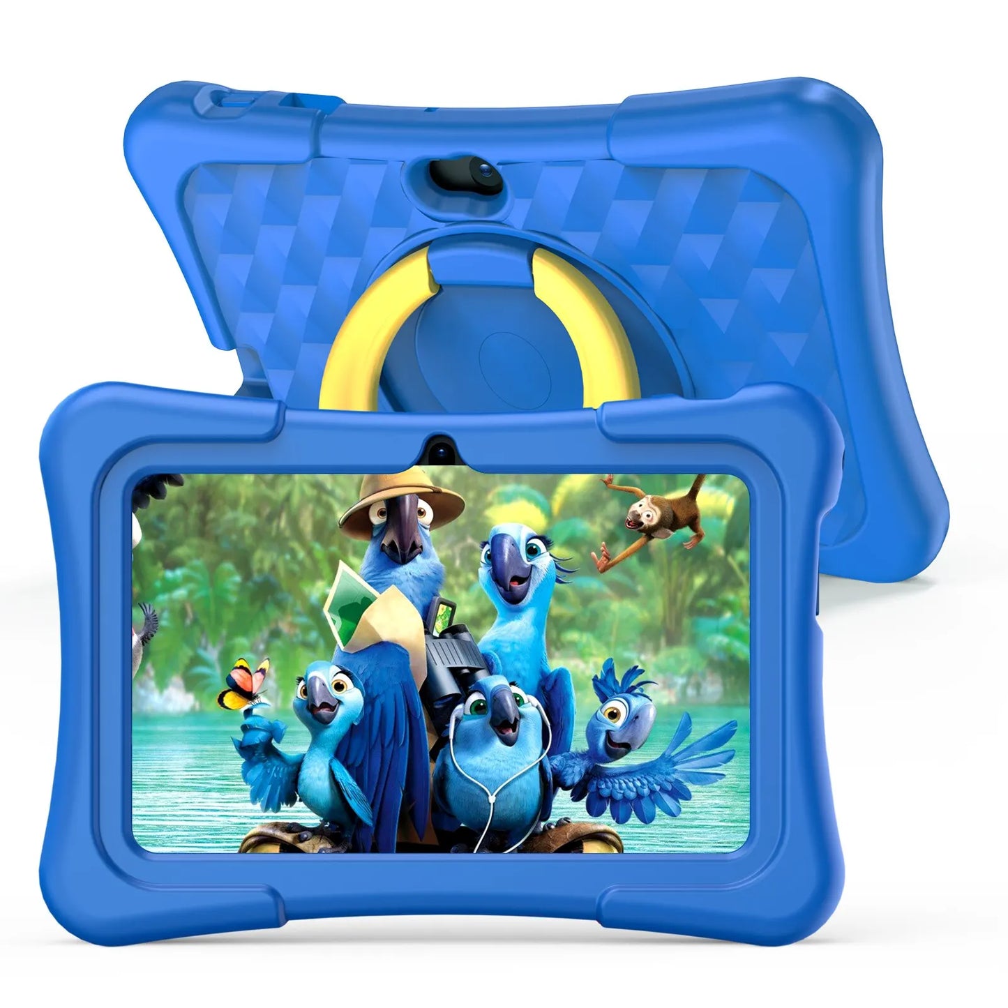 Kids Tablet - 7 Inch Android 11 32GB WiFi Bluetooth Dual Camera Educational Software Proof Case - ZOOMNSTORE