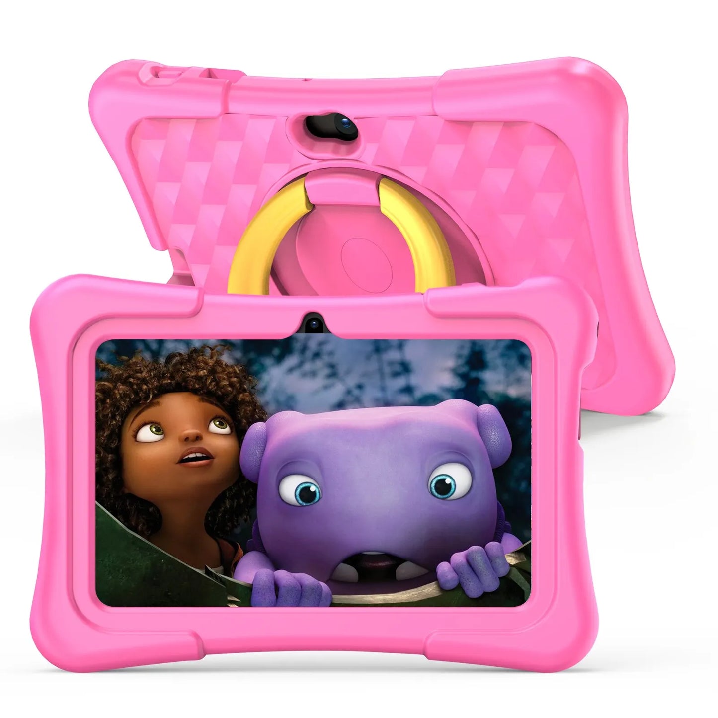 Kids Tablet - 7 Inch Android 11 32GB WiFi Bluetooth Dual Camera Educational Software Proof Case - ZOOMNSTORE