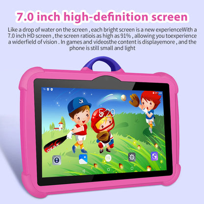 Kids 7-Inch Tablet - Quad Core 4GB RAM 64GB ROM Cartoon Pattern Educational Games - ZOOMNSTORE