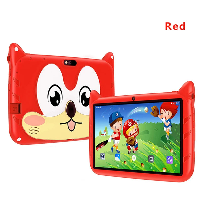 New 7 Inch Cartoon Pattern Kids Tablets Quad Core 4GB+64GB ROM Bluetooth 5G WiFi Learning Education Games Tablet Children's Gift - ZOOMNSTORE