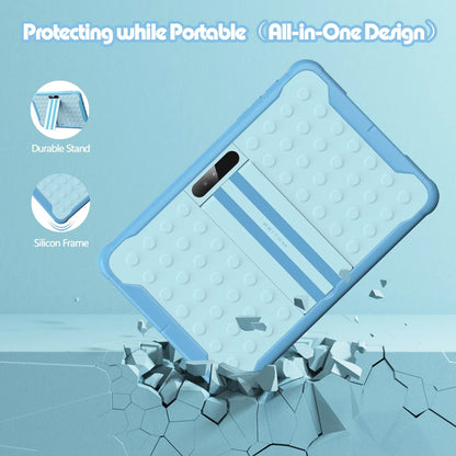 Pritom 10 Inch Kids Tablet Android 13 Go WIFI Quad Core Processor 2GB RAM 64GB ROM YouTube with Case - ZOOMNSTORE