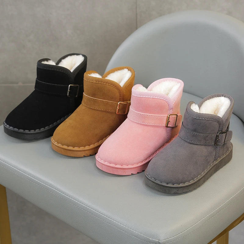 Kids Thermal Boots – Unisex Children Winter Boots with Non Slip Rubber Sole - ZOOMNSTORE
