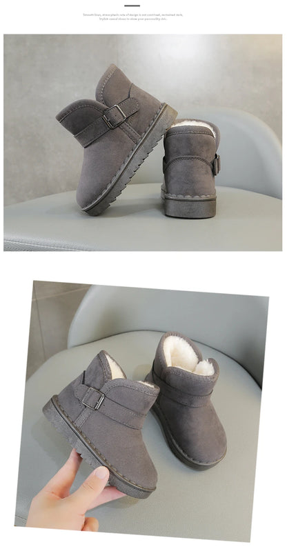 Kids Thermal Boots – Unisex Children Winter Boots with Non Slip Rubber Sole - ZOOMNSTORE