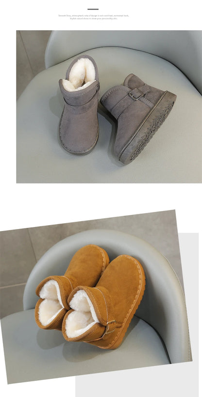 Kids Thermal Boots – Unisex Children Winter Boots with Non Slip Rubber Sole - ZOOMNSTORE
