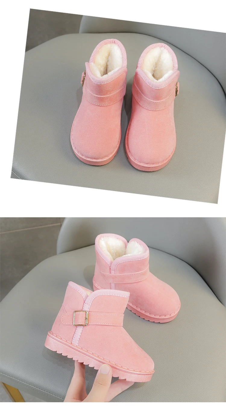 Kids Thermal Boots – Unisex Children Winter Boots with Non Slip Rubber Sole - ZOOMNSTORE