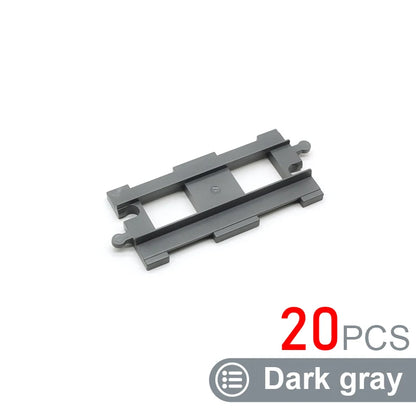 Kids Train Track Blocks – DIY Railway Toy Set With Large Plastic Bricks - ZOOMNSTORE