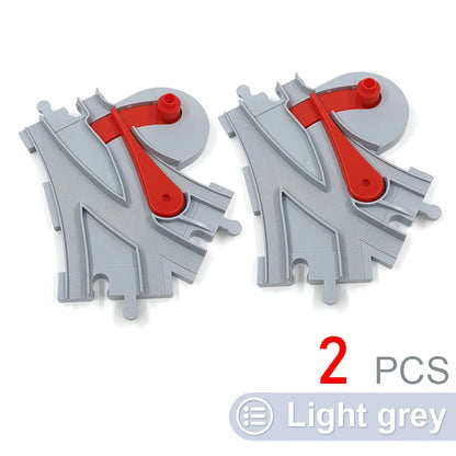 Kids Train Track Blocks – DIY Railway Toy Set With Large Plastic Bricks - ZOOMNSTORE