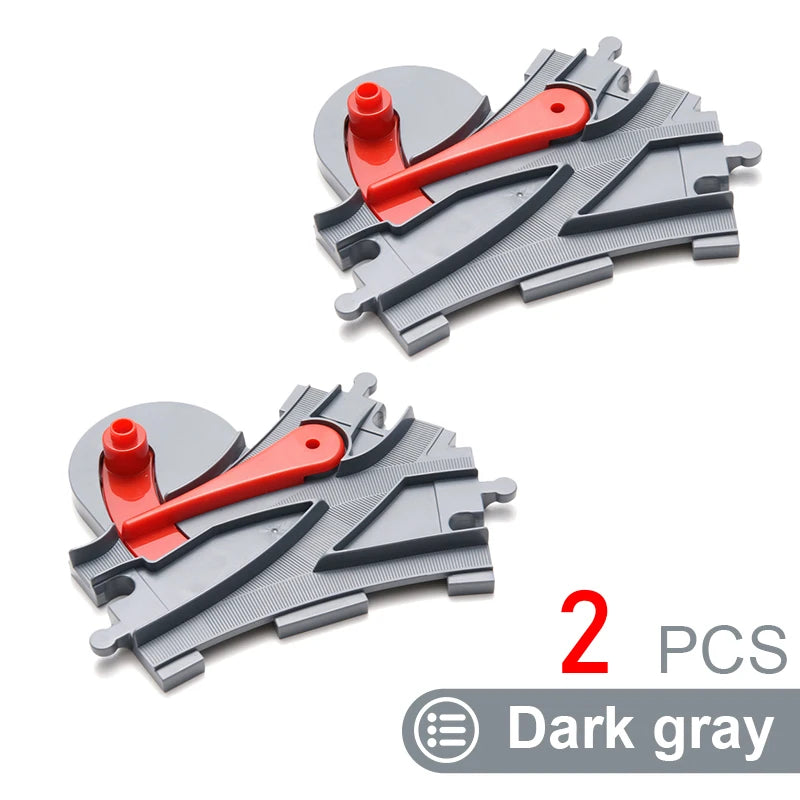 Kids Train Track Blocks – DIY Railway Toy Set With Large Plastic Bricks - ZOOMNSTORE