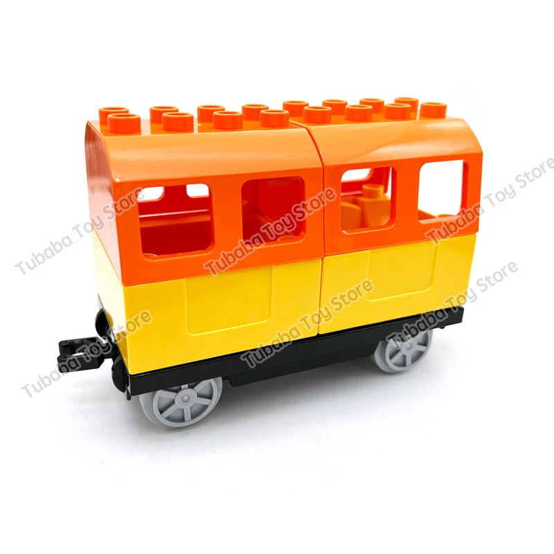 Kids Train Track Blocks – DIY Railway Toy Set With Large Plastic Bricks - ZOOMNSTORE