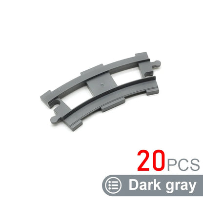 Kids Train Track Blocks – DIY Railway Toy Set With Large Plastic Bricks - ZOOMNSTORE