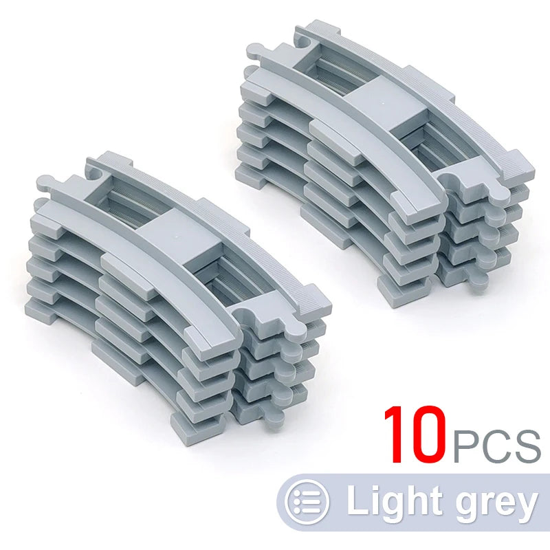 Kids Train Track Blocks – DIY Railway Toy Set With Large Plastic Bricks - ZOOMNSTORE