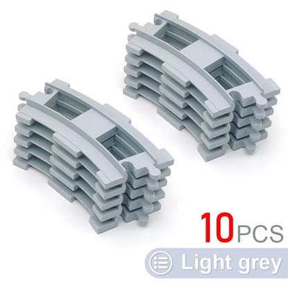 Kids Train Track Blocks – DIY Railway Toy Set With Large Plastic Bricks - ZOOMNSTORE