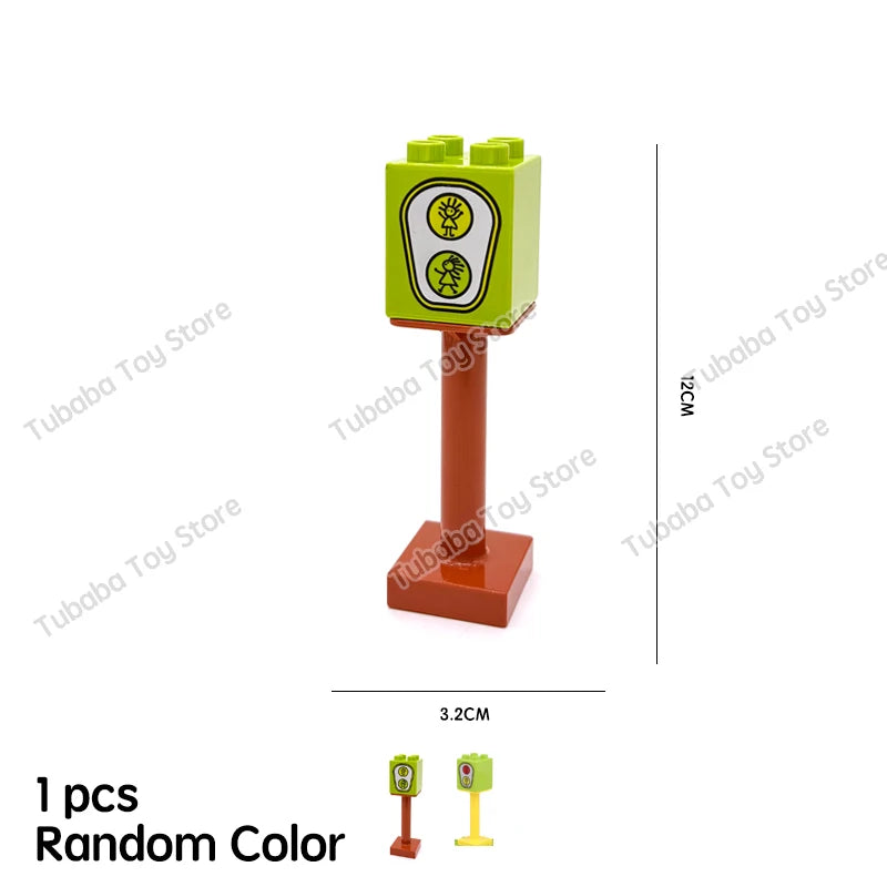 Kids Train Track Blocks – DIY Railway Toy Set With Large Plastic Bricks - ZOOMNSTORE