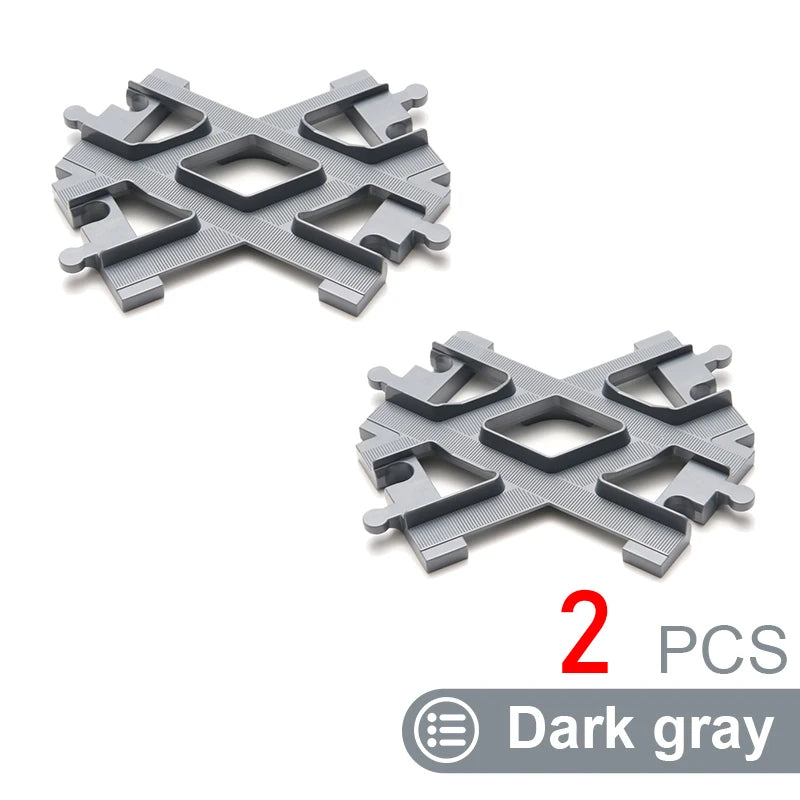 Kids Train Track Blocks – DIY Railway Toy Set With Large Plastic Bricks - ZOOMNSTORE