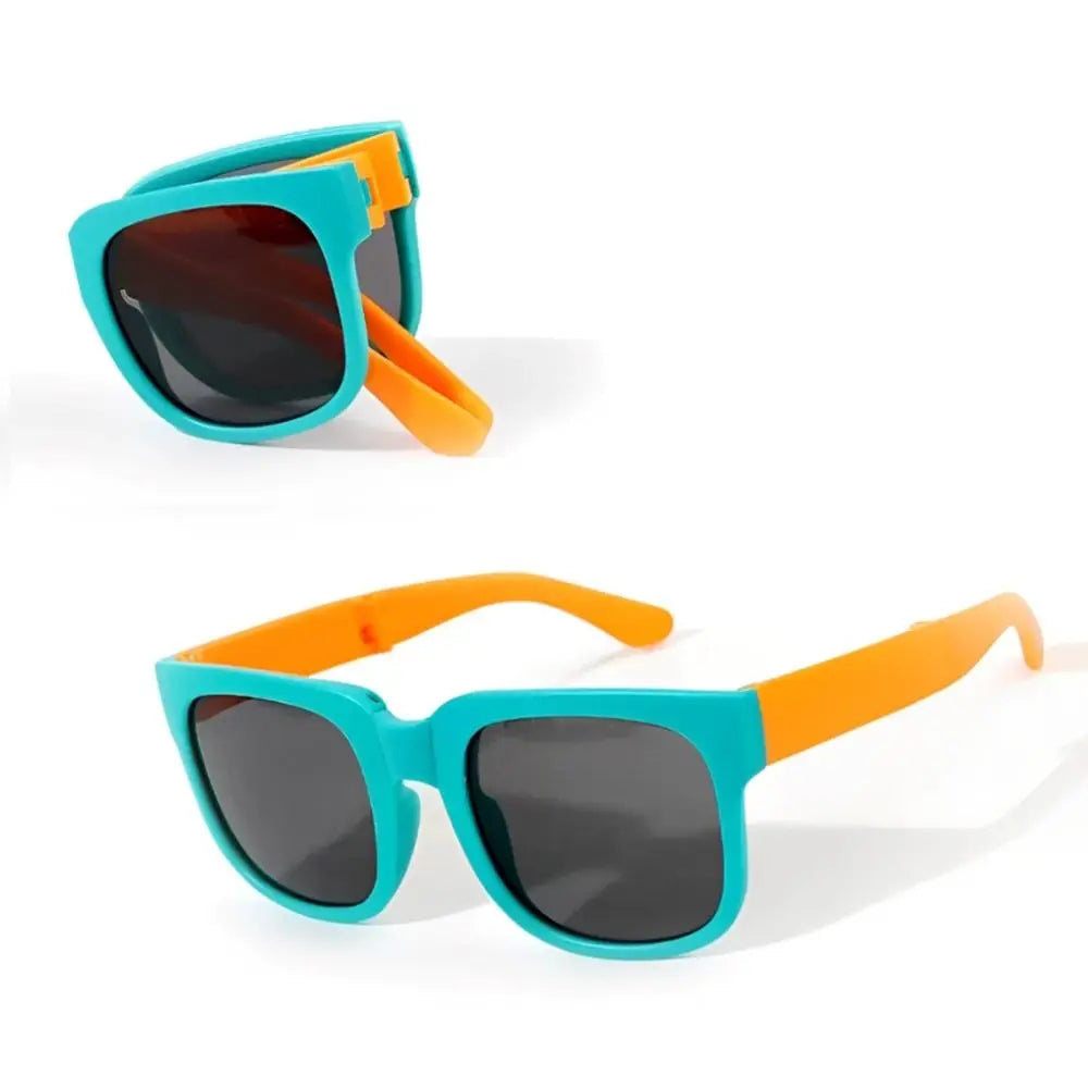 Kids UV 400 Square Frame Sunglasses - Foldable Outdoor Eyewear for Toddlers - ZOOMNSTORE