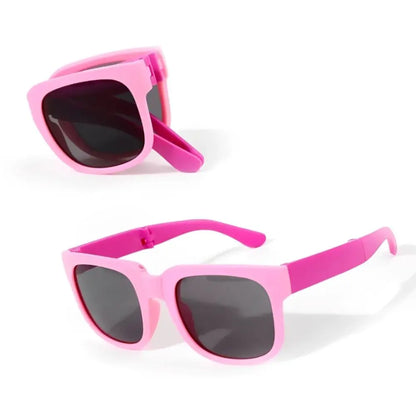 Kids UV 400 Square Frame Sunglasses - Foldable Outdoor Eyewear for Toddlers - ZOOMNSTORE