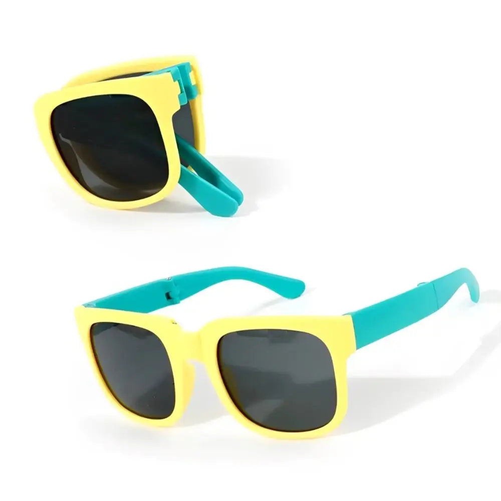 Kids UV 400 Square Frame Sunglasses - Foldable Outdoor Eyewear for Toddlers - ZOOMNSTORE