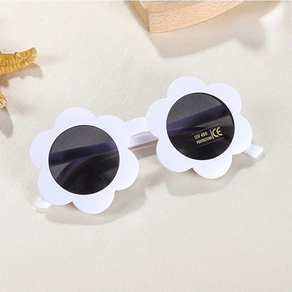 Kids UV400 Sunflower Sunglasses - Cute Round Outdoor Eyewear for Toddlers - ZOOMNSTORE