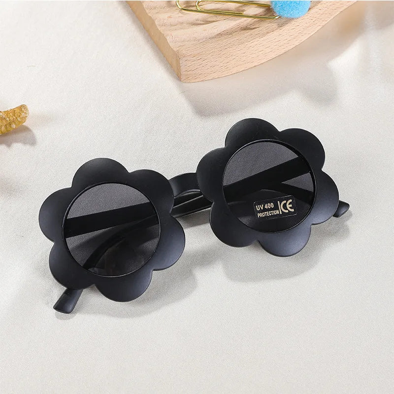 Kids UV400 Sunflower Sunglasses - Cute Round Outdoor Eyewear for Toddlers - ZOOMNSTORE